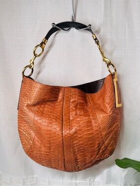 Coach vintage genuine python made in Italy hobo bag- RARE